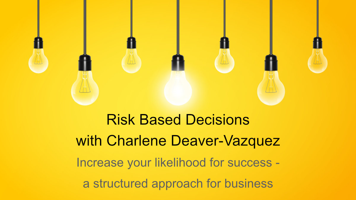 Managing The Risk And Uncertainty In Business Decisions With Charlene ...